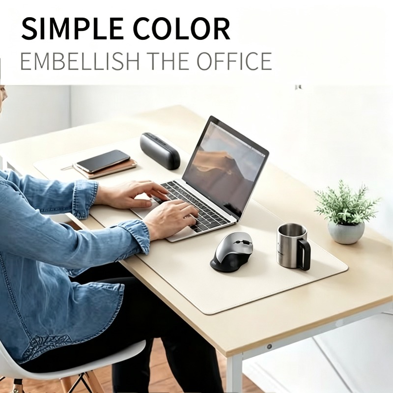 1pc Large Faux Leather Mouse P - đánh giá và giá Leather Desk Pad