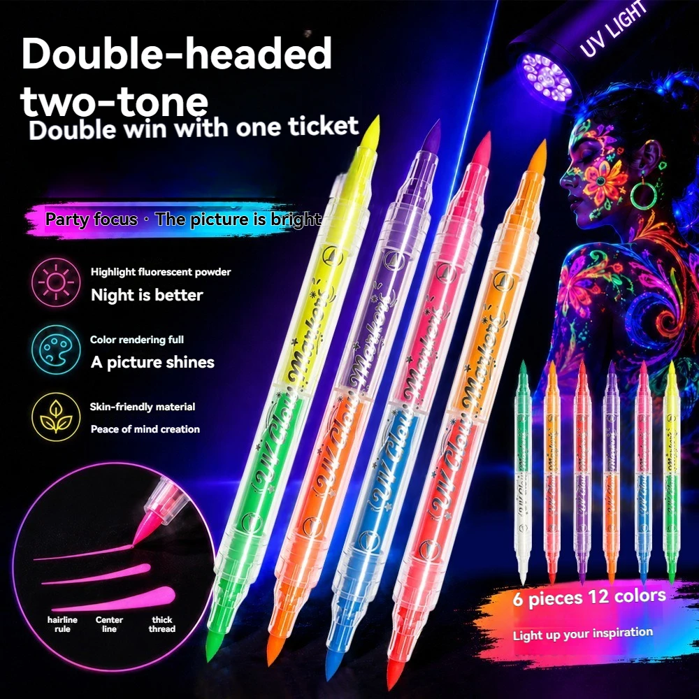 12 Colors Double-ended UV Neon - đánh giá và giá Copic Marker Sketch